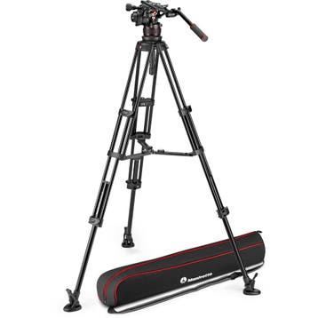 Manfrotto Nitrotech 612 & Alu Twin MS - VERHUUR, Audio, Tv en Foto, Fotografie | Statieven en Balhoofden, Nieuw, 150 tot 175 cm