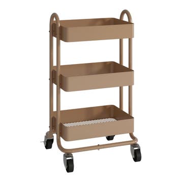 [en.casa] Keukentrolley Pyhäntä met 3 manden 78,5x46x35 cm l, Verzenden