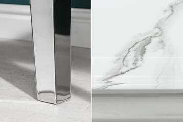 Elegante consoletafel MODERN BAROQUE 145cm met glazen blad, Ophalen of Verzenden, Nieuw