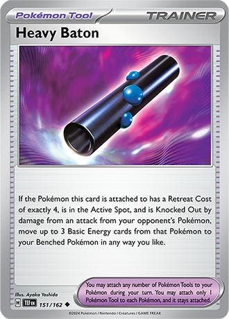 Heavy baton 151/162 reverse holo Temporal forces, Ophalen of Verzenden, Nieuw, Losse kaart, Foil