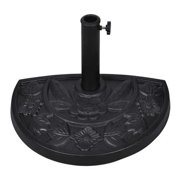 vidaXL Parasolvoet halfrond hars, Tuin en Terras, Verzenden, Nieuw, Minder dan 1 meter, Parasolvoet