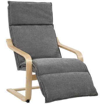 Loungestoel Voor Woonkamer Met Voetensteun, Modern Schommels, Verzenden, Nieuw