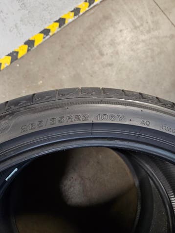 285/35/22 106Y BRIDGESTONE ZOMERBANDEN AO D22 6,5MM PROFIEL, Auto-onderdelen, Banden en Velgen, Ophalen, Gebruikt, 285 mm, Overige maten