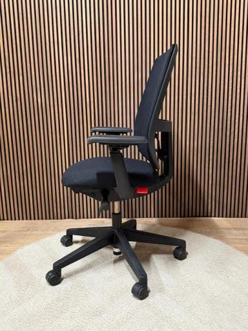 Refurbished Haworth Lively - Ergonomische Bureaustoel, Verzenden, Zwart, Zo goed als nieuw, Bureaustoel