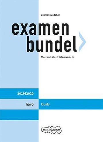 9789006690712 Examenbundel havo Duits 2019/2020, Boeken, Schoolboeken, Verzenden, Zo goed als nieuw, M. van Rossum