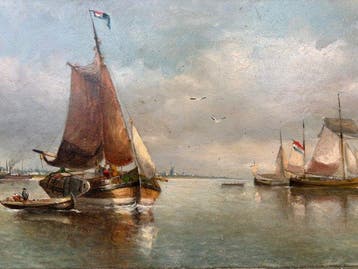 Achille La Motte (XIX) - Marine, Antiek en Kunst