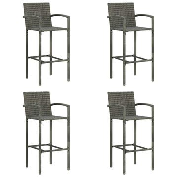 Tuin barkrukken 4st | Uv-bestendig | Laatste Stuk!, Huis en Inrichting, Gebruikt, Met voetsteun, Ophalen of Verzenden, 90 cm of meer
