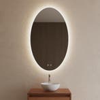 BWS Badkamerspiegel | Spark Ovale Verticaal | met LED, Ophalen of Verzenden, Nieuw, Bad