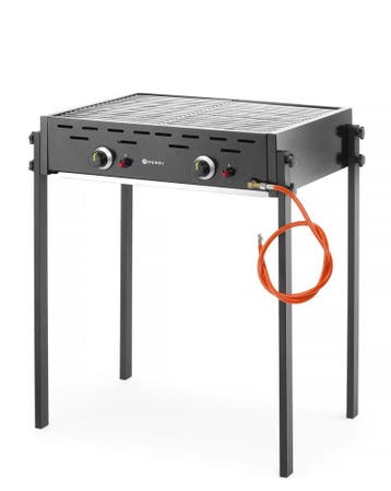 HENDI | Roast-Master Pro Zwart Gasbarbecue | 11,6kW | 790x56, Ophalen of Verzenden, Nieuw in verpakking