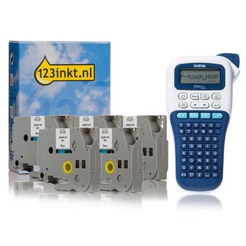 Brother PT-H107B beletteringsysteem + 5 tapes, Verzenden, Nieuw, Tape-label, Brother