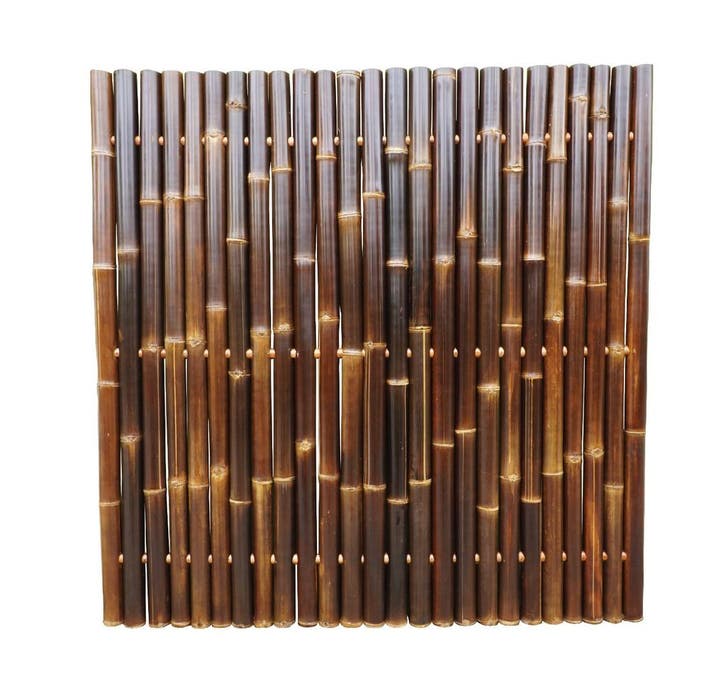 Bamboescherm zwart 60-90mm 200x180cm, Tuin en Terras, Schuttingen, Verzenden