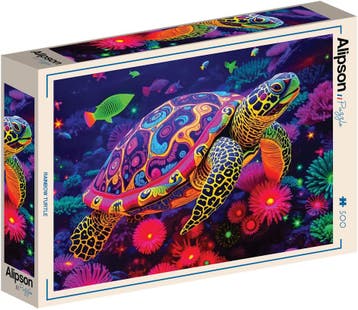 Rainbow Turtle Puzzel (500 stukjes) | Alipson Puzzle -, Verzenden, Nieuw