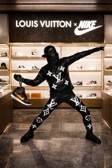 GF Exclusives - Banksy x Louis Vuitton x Nike Air Jordan