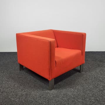 Lensvelt Fauteuil - Rood (a) | OUTLET, Ophalen of Verzenden, Gebruikt