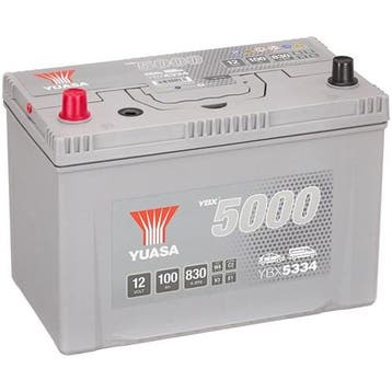 Yuasa Ybx5000 Ybx5334 Accu 100Ah 304X173X225, Verzenden