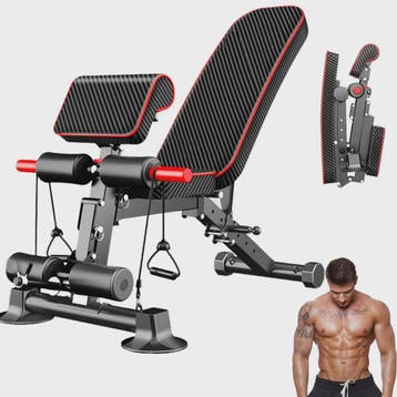 Opvouwbare Dumbbell Bank - Verstelbare Fitness Bank voor Kra, Verzenden, Nieuw