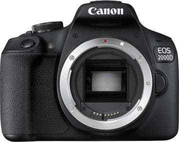 Canon EOS 2000D Spiegelreflexcamera Body - Zwart, Verzenden, Zo goed als nieuw