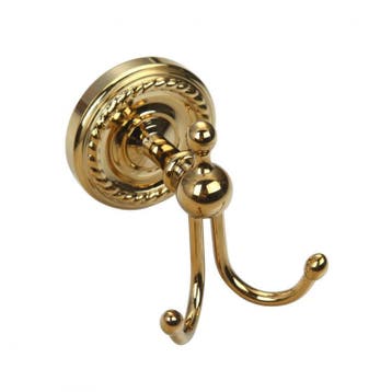 Gouden handdoek haak goudkleurig afgewerkt, Verzenden, Nieuw