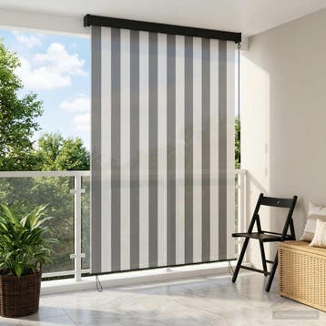 vidaXL Rolgordijn Antraciet en Wit 100 x 250 cm Stof en, Huis en Inrichting, Stoffering | Gordijnen en Lamellen, Verzenden, Nieuw
