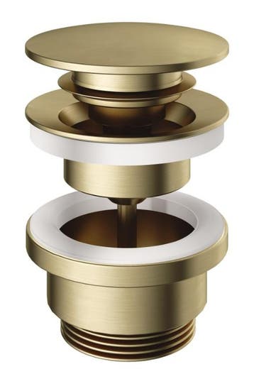 Specificaties Clickwaste Hotbath Cobber Afvoerplug met, Ophalen of Verzenden, Nieuw, Wastafel