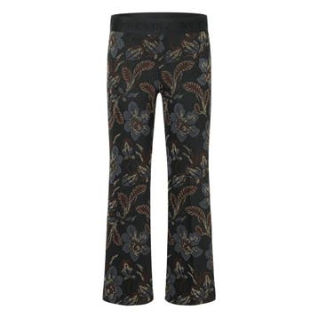 Cambio • zwarte pantalon Faith bloem • 36, Cambio, Verzenden, Zwart, Nieuw