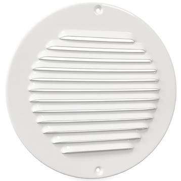 Aluminium rond schoepenrooster opbouw - 200mm WIT (1-R200W), Verzenden, Nieuw
