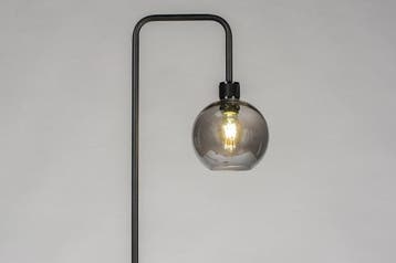 Rietveld Vloerlampen - Zwart, Grijs - Glas, Metaal, Verzenden, Nieuw