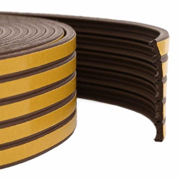 vidaXL Zelfklevende raamafdichting Bruin 15 x 8 mm 50 m, Verzenden, Nieuw