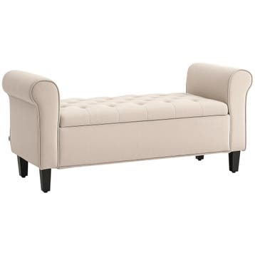 Sitzbank Im Vintage-Design, Sitzbank Mit Stauraum, Samtoptik, Verzenden, Nieuw