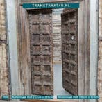 Antieke teakhouten deur, 100+ jaar oude deur, dubbele deur, Ophalen of Verzenden, Nieuw