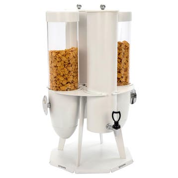 GGM Gastro | Granen- & melkstation - dubbel - roterend - met, Verzenden, Nieuw in verpakking, RVS Meubilair