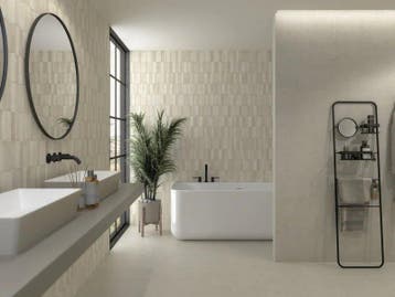 Wandtegel La Cueva Daster Decor 3D Reliëf Creme 40x120, 60 cm of meer, 40 tot 60 cm, Nieuw, Ophalen of Verzenden