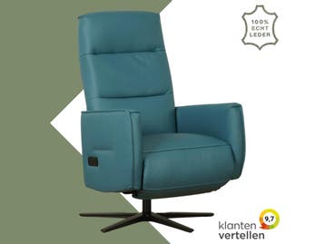 Leren relaxfauteuil Pride, Huis en Inrichting, Fauteuils, Nieuw, Ophalen of Verzenden, Modern, 50 tot 75 cm