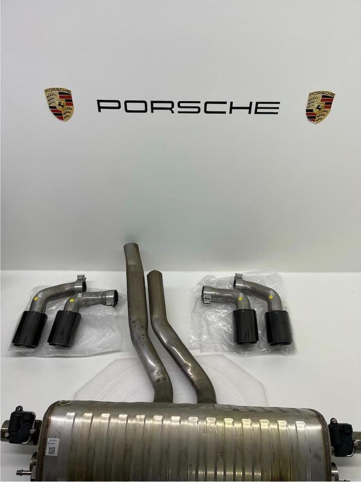 Porsche Cayenne (E3) Originele sportuitlaat met sierstukken, Auto-onderdelen, Uitlaatsystemen, Gebruikt, Porsche, Ophalen