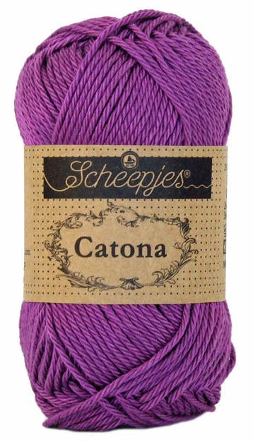 Scheepjes Catona 50 gram - 282 ultra violet - Katoen Garen, Ophalen of Verzenden, Nieuw