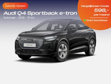 Audi Q4 Sportback e-tron | Zakelijk Leasen vanaf 388,- p/mnd, Nieuw, Financial lease, Lease