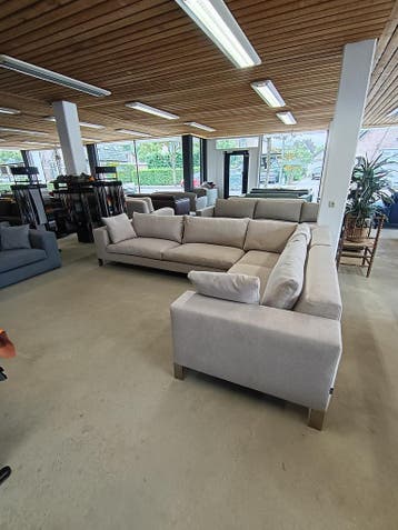 Linteloo hoekbank / gestoffeerd, Ophalen of Verzenden, Zo goed als nieuw, Stof