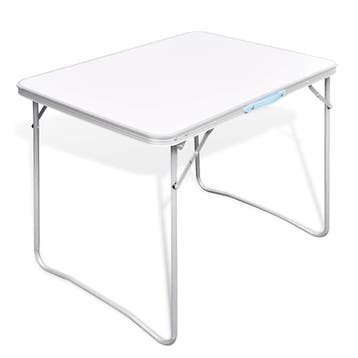 vidaXL Campingtafel inklapbaar met metalen frame 80 x 60 cm, Verzenden, Nieuw