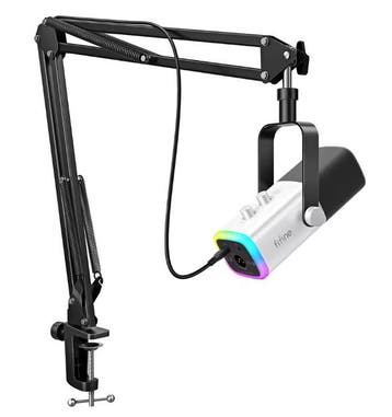 XLR/USB Gaming Microfoon met Arm en RGB Kit, Verzenden, Nieuw