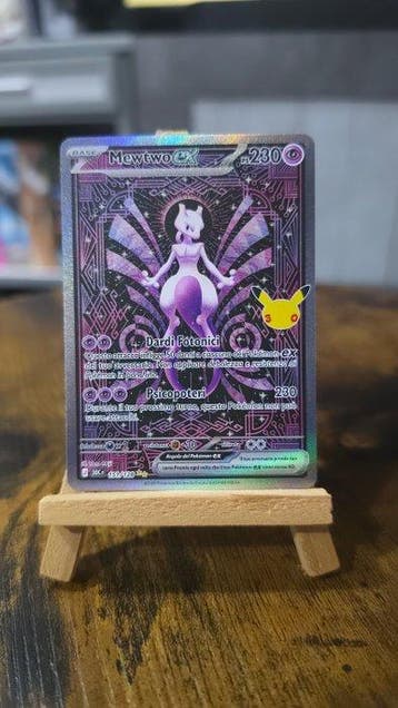 Pokémon - 1 Card - Mewtwo 151/128 Full art - Mega Evolution, Nieuw