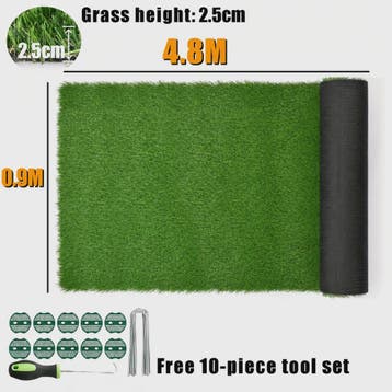 Kunstgras Mat 4.8M x 0.9M - Realistisch Dik Kunstgras met Dr, Dieren en Toebehoren, Verzenden