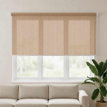 vidaXL Rolgordijn voor buiten 165(B)x140(H) cm beige, Huis en Inrichting, Verzenden, Nieuw, Beige
