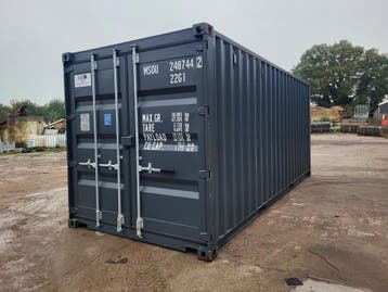 20ft zeecontainer, opslagcontainer antraciet RAL 7016, Ophalen of Verzenden