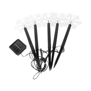 Solar priklampjes sneeuwvlokken set Vixen, Zonne-energie, Kunststof, Verzenden, Minder dan 50 watt