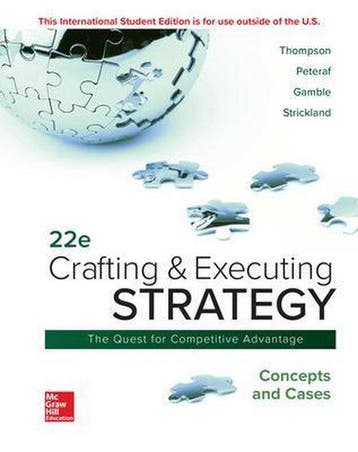 ISE Crafting & Executing Strategy - Arthur Thompson, Verzenden, Gelezen, Arthur Thompson