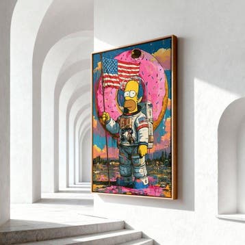 Iconica - Space Homer & The Giant Donut - unique 1/1 XXL
