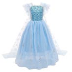 Prinsessenjurk - Luxe Elsa jurk blauw, Ophalen of Verzenden, Nieuw