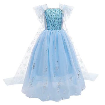 Prinsessenjurk - Luxe Elsa jurk blauw, Ophalen of Verzenden, Nieuw