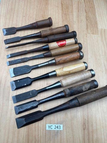 Japanse houtbewerkingsbeitelset YC243 Beitel - 0 cm