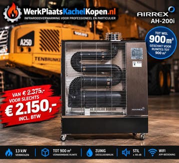 Airrex infraroodheater infraroodkachel Diesel of Elektrisch, Verzenden, Nieuw
